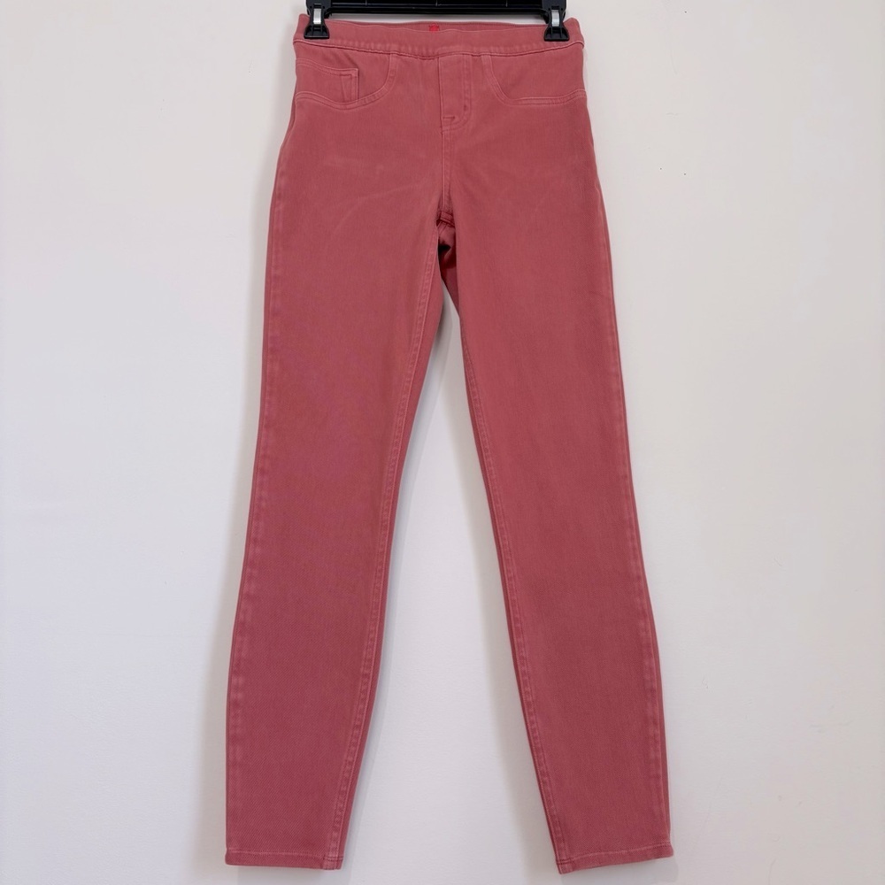 Spanx High Rise Coral Pull on ankle jeans W26 - Picture 2 of 16